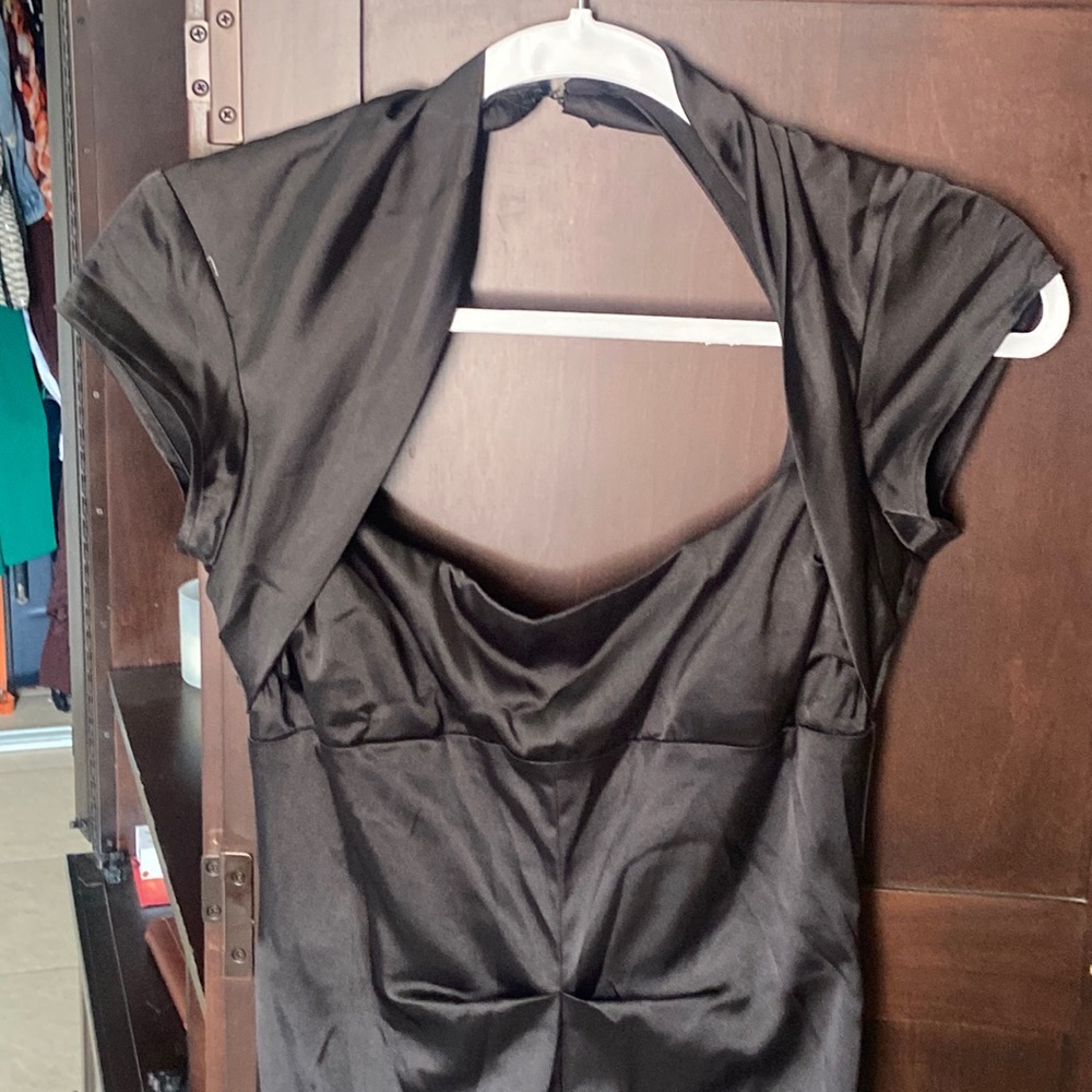 Black cocktail dress size small form fitting beautiful on